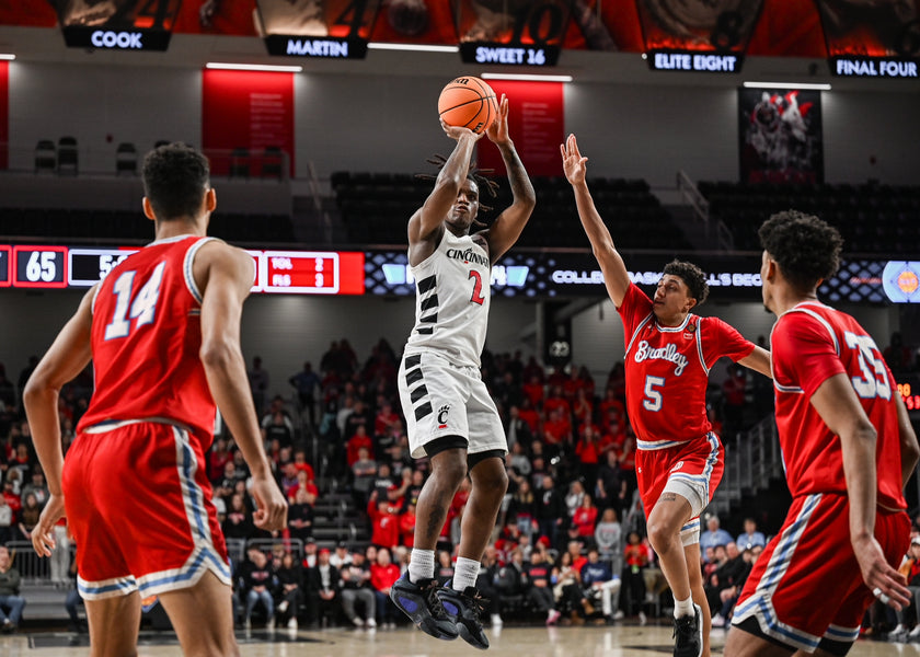 James' career high 28 leads Cincinnati past Bradley